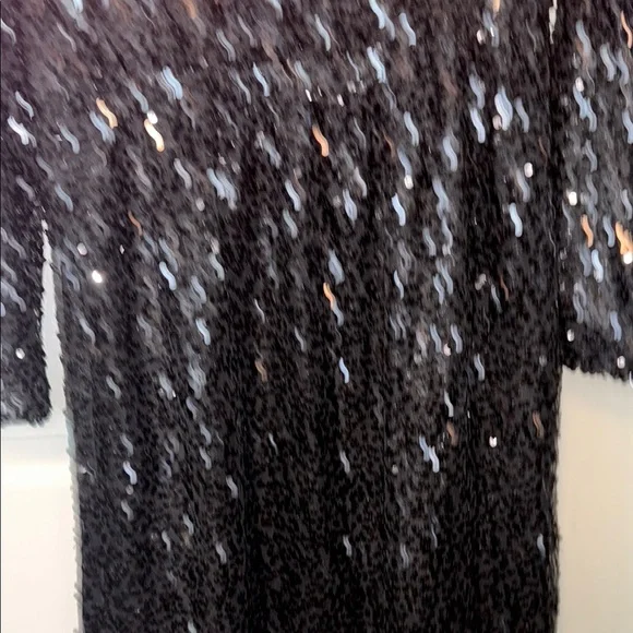 Sincerely Jules Black Sequin Coat - Picture 12 of 16